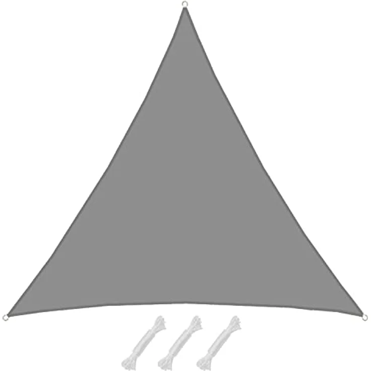 AMANKA 98% UV Schutz: 8x8x8 Sonnensegel Dreieckig Wasserdicht - Terrassendach Sonnenschutz Dreieck - Sonnensegel Garten Sonnenschutz für Trampolin Sonnensegel Pergola D Ring Dreieckig Sonnensegel Pool – Bild 1