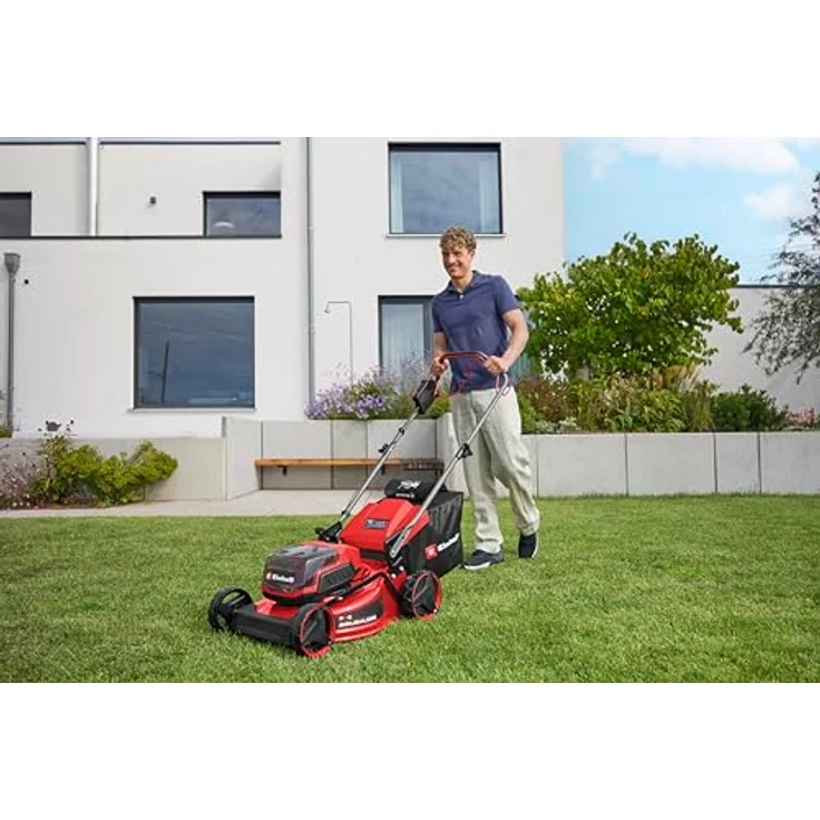 Einhell GC-CM 36/46 S Li BL, Akku-Rasenmäher für Flächen bis 500 m² mit bürstenlosem Motor und 50-Liter-Grasfangkorb – Bild 4