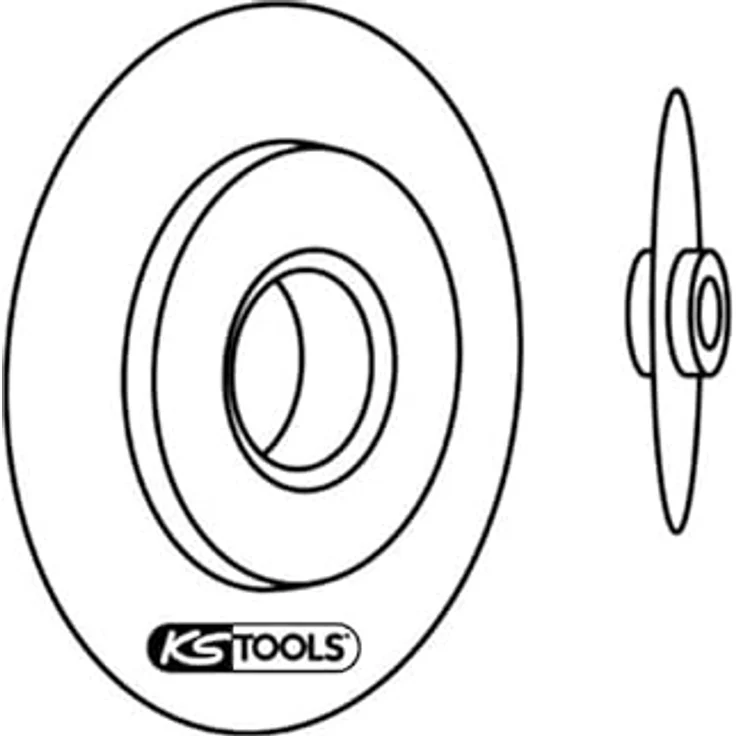 KSTOOLS Ersatzschneidrad für Rohrabschneider, Spezial-Werkzeugstahl, passend für Metall, ø 18,2 x 3 mm – Bild 4
