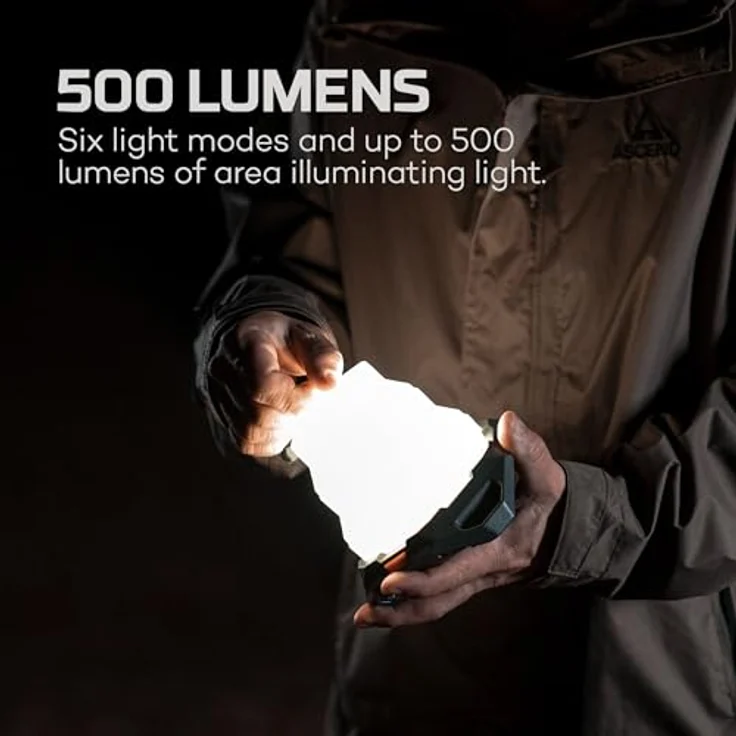 NEBO Galileo AIR 500 Laterne - Leistungsstarke 500 Lumen zusammenklappbare Campinglampe – Bild 3