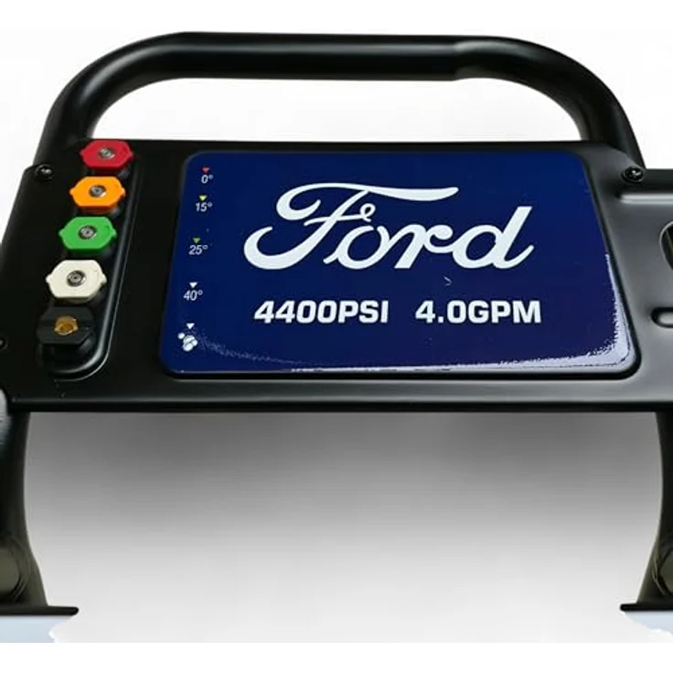 DeTec Hochdruckreiniger Ford Benzin 13PS, Flächenreiniger 420cm³, max. Druck 303 bar, max. Fördermenge 906 l/h, Annovi Reverberi RSV-4G40 Triplex Keramikpumpe – Bild 9