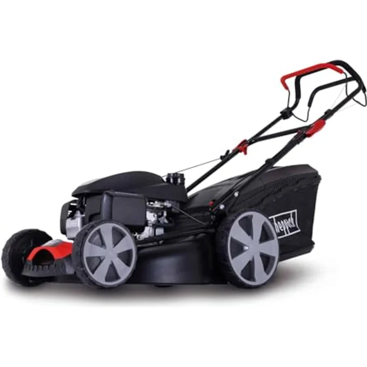 Scheppach MS170-51H Benzin-Rasenmäher, Honda-Motor 4,56 PS, 6in1-Funktion, 51 cm Schnittbreite, Radantrieb, 65 l Grasfangsack – Bild 1