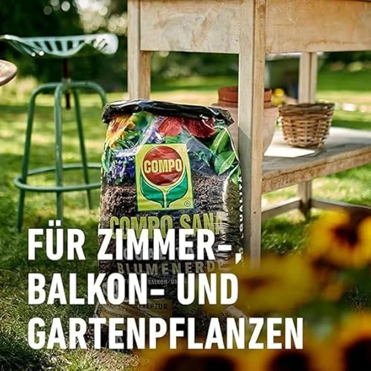 COMPO Sana Qualitäts-Blumenerde 10 Liter – Bild 4