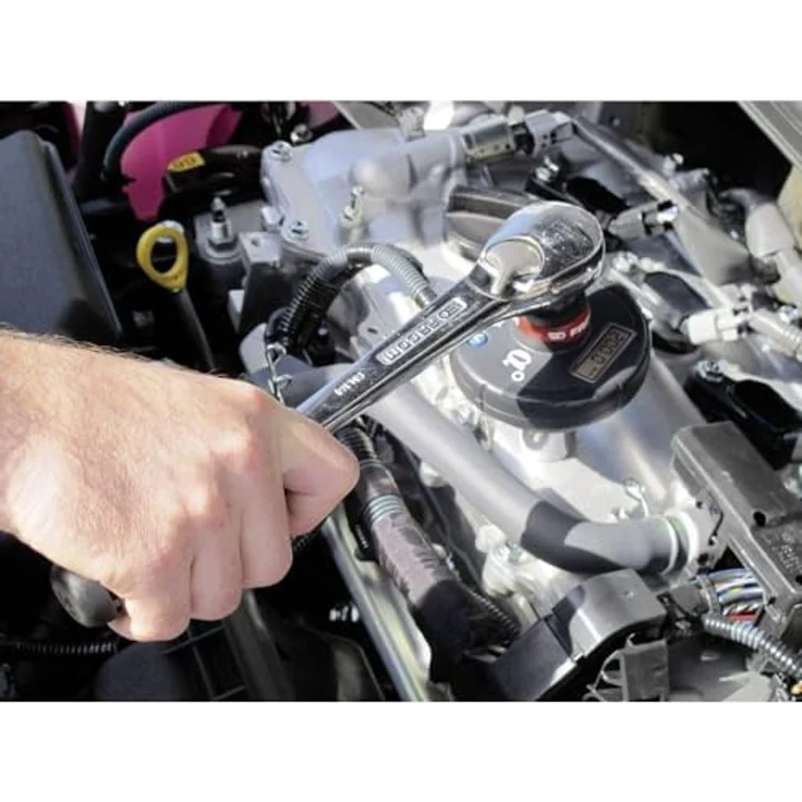 Facom E.506 Drehmomentschlüssel, Drehmomentadapter 1/2", 10-200 Nm, LED-Digitalanzeige, akustisches Signal, 50 Speicherplätze, Kunststoffkasten – Bild 2