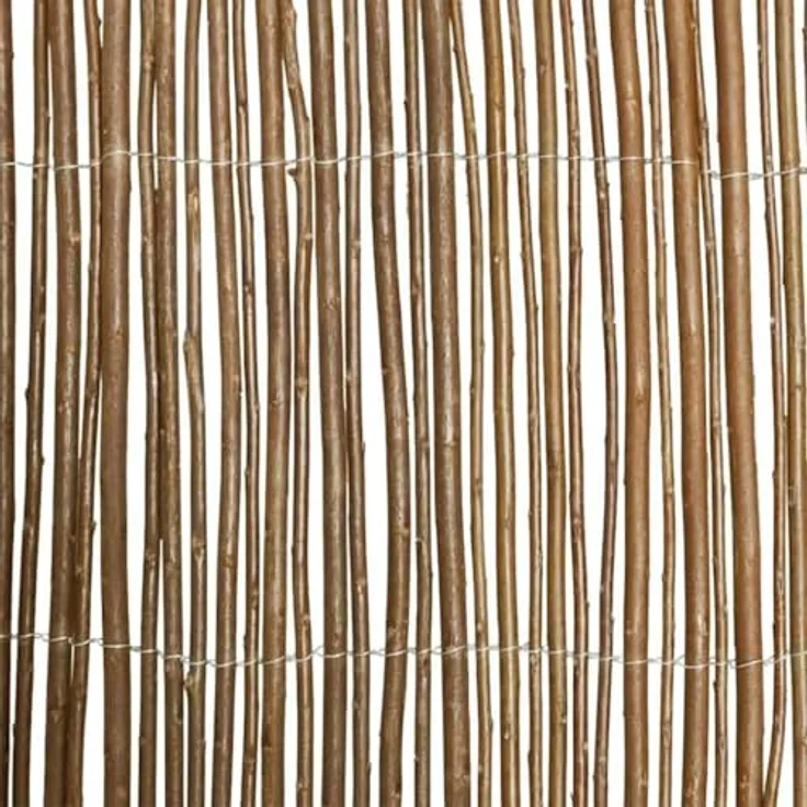 vidaXL Weidenzaun Natur 140 x 300 cm, robuster Sichtschutz aus Weide für Garten und Terrasse, moderner Outdoor-Trenner – Bild 4