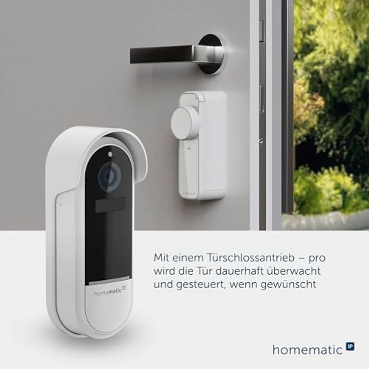 Homematic IP HmIP-CODB Video-Türsprechanlage WLAN, 3 Megapixel Kamera, Weiß, intelligente Bewegungserkennung – Bild 8