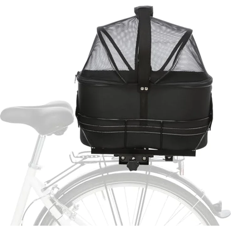 Trixie Fahrradtasche 29x42x48 cm schwarz – Bild 3