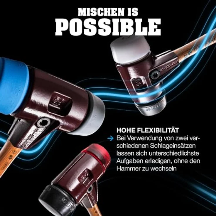 Halder Schonhammer SIMPLEX Gummi/Plastik Durchmesser:40mm – Bild 7