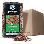 GALAMIO Kiefernrinde Kiefernmulch, natürlicher Rindenmulch 10-40mm, rotbraun, 60l Sack für Garten und Dekoration