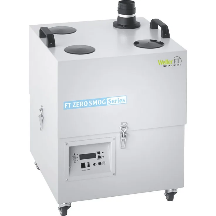 Weller Zero Smog 6V, Lötrauchabsaugung für bis zu 8 Arbeitsplätze mit automatischer Drehzahlregelung und geringer Geräuschentwicklung