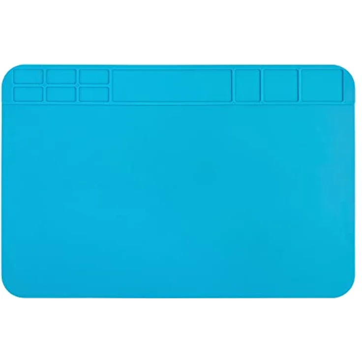 Generic Silikon 500℃ Hitzebeständige Magnetische Arbeitsmatte Silikonmatte, 30x20cm Lötmatte Antistatische Reparatur Matte Soldering Mat für Lötpistolen, Elektronik, Smartphone, Uhren, 1 – Bild 1