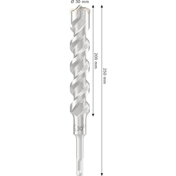Bosch PRO SDS plus-5X Hammerbohrer, Ø 30 mm für Stahlbeton und Beton, Länge 200 mm, langlebig und effizient – Bild 3