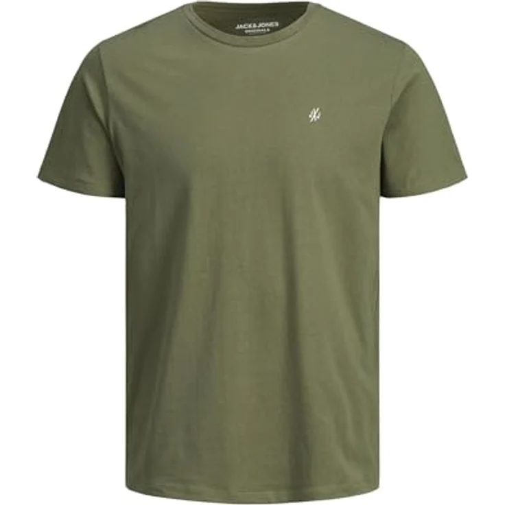 Jack & Jones Jorijxj, Herren Shirt 5er-Pack, Kurzarm, Rundhalsausschnitt, Normalfit, Weiß, Blau, Schwarz, Grün, Grau, (M) – Bild 3