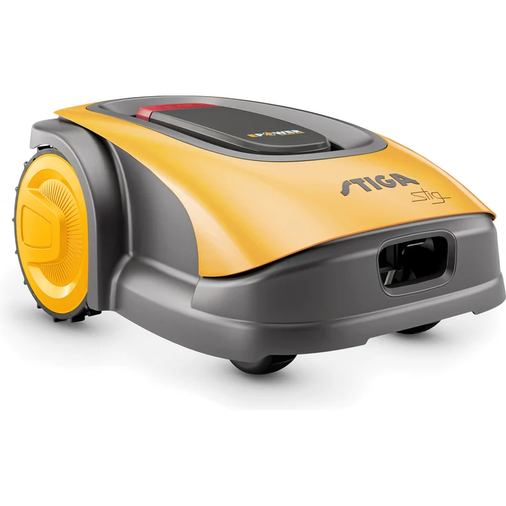 STIGA Rasenroboter G 300 - Mähroboter mit 18 cm Schnittbreite, inklusive 100 Meter Begrenzungsdraht, schwarz-gelb