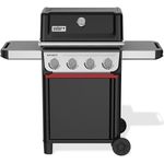 Weber Spirit E-410 Gasgrill, 4 Brenner, 51 x 46cm Grillfläche, Warmhalterost, Deckelthermometer, 2 Räder - Schwarz/Silber (1500886)