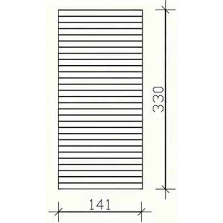 GartenHaus GmbH Seitenwand Profilschalung SKAN HOLZ Friesland 141 x 330 cm, 20 mm starke Fichte, nussbaum