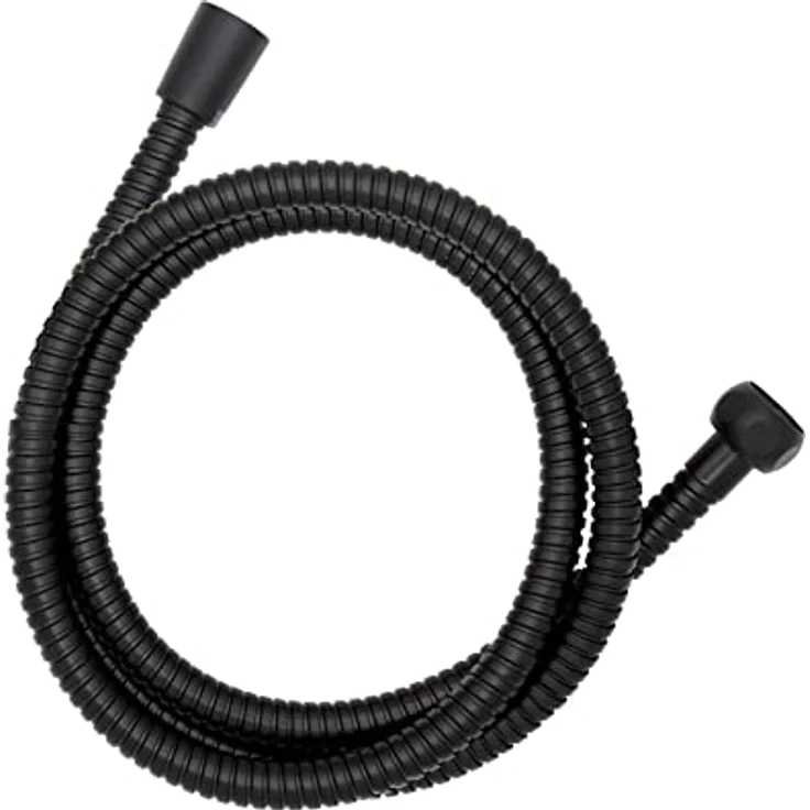 Edelstahl Duschschlauch 150 cm Schwarz 1-2" Standardanschluss – Bild 2