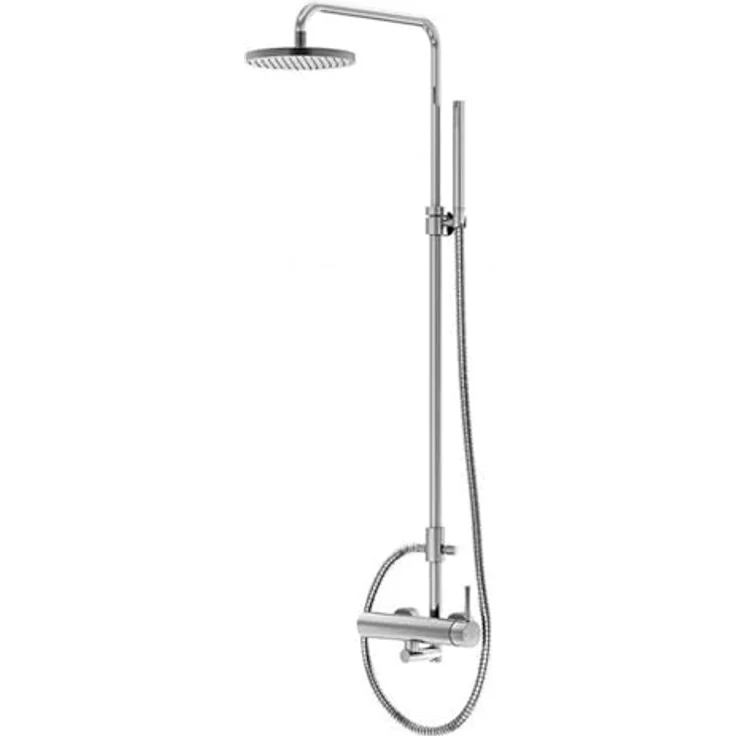 Steinberg 100 - Brauseset mit Armatur, Durchmesser 200 mm, verchromt, Easy-Clean-Technologie – Bild 1