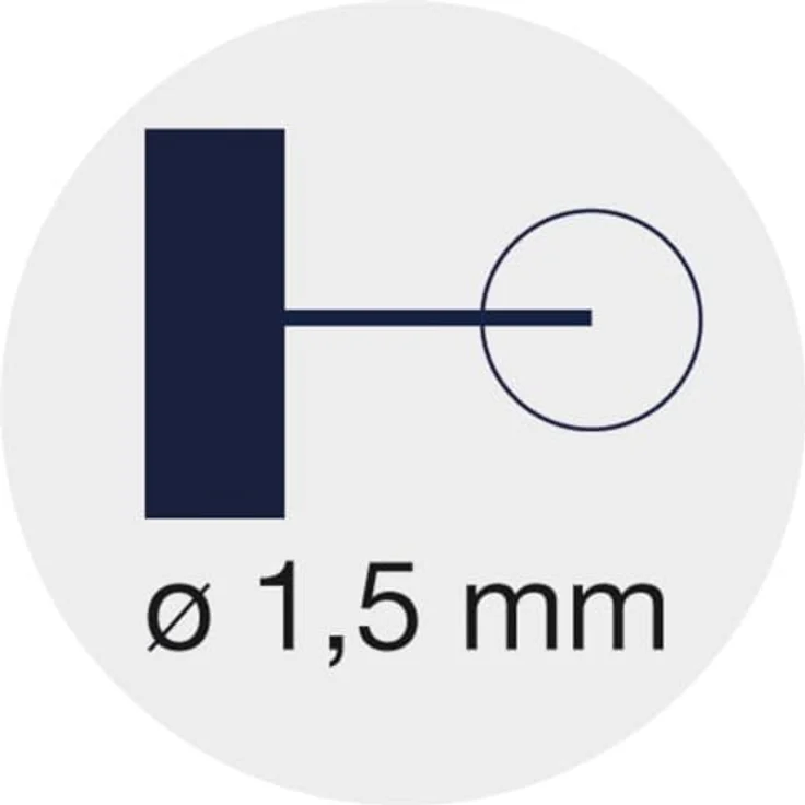 HELIOS-PREISSER 1320417 Digitaler Taschenmessschieber ohne Datenausgang, eckiges Tiefenmaß, 150 mm – Bild 5