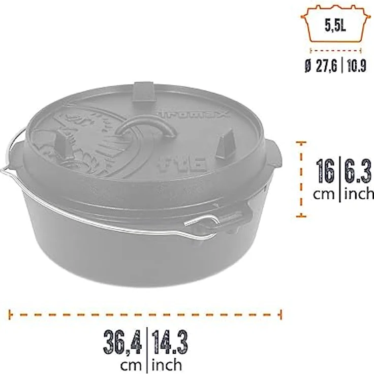 Petromax Feuertopf ft6-t Dutch Oven Outdoor – Bild 3