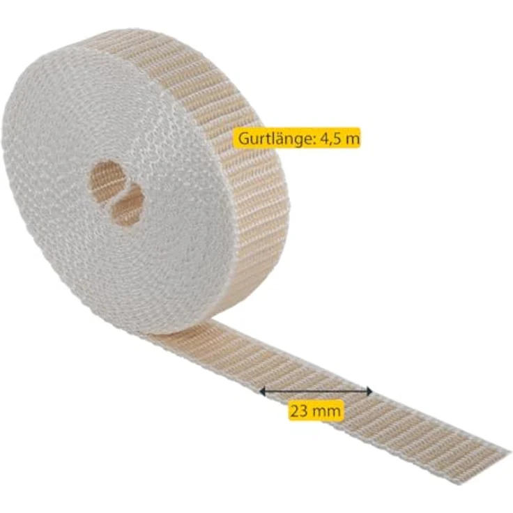 GURTBAND Rolladengurt 34501 Maxi 23 Mm-4,5mtr Beige34501 - Preisvergleich – Bild 3
