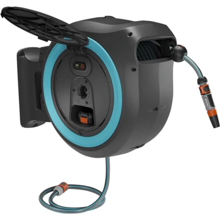 GARDENA Schlauchtrommel Schlauchbox PowerRoll XL mit Akku-Technologie, automatisches Aufwickeln – Bild 3