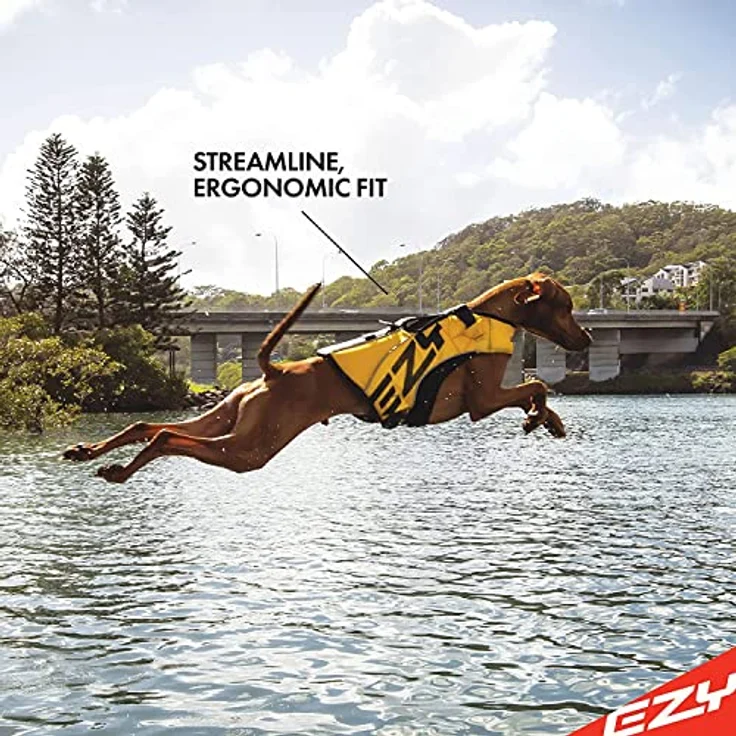 EzyDog Life Jacket X2 Boost, Hundeschwimmweste in Rot, Größe L für Hunde von 27-41kg mit ergonomischer Passform und reflektierenden Linien – Bild 6