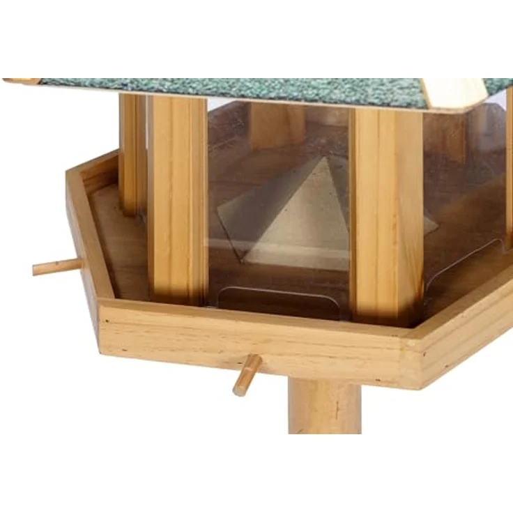 Karlie Vogelhaus Rox, Vogelhaus aus langlebigem Holz mit wetterbeständigem Bitumendach, 50 x 44 x 142 cm – Bild 4