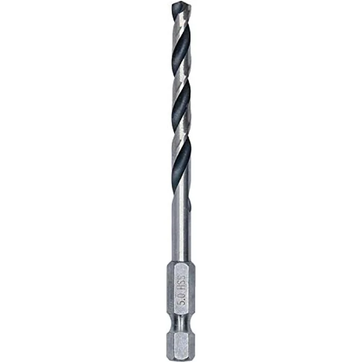 Bosch Accessories HSS Metall-Spiralbohrer PointTeQ, 10-teilig 5 mm DIN 338 mit Sechskantschaft und selbstzentrierender Spitze – Bild 3