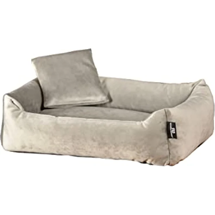 Rohrschneider Hundebett Kuschelsofa Hund Weich + Hundekotbeutelset (S, Taupe) – Bild 4