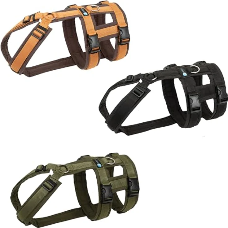 AnnyX Safety Fun Hunde-Sicherheitsgeschirr, gepolstert, individuell einstellbar, Nylon, ergonomische Zugverteilung, für alle Rassen – Bild 2