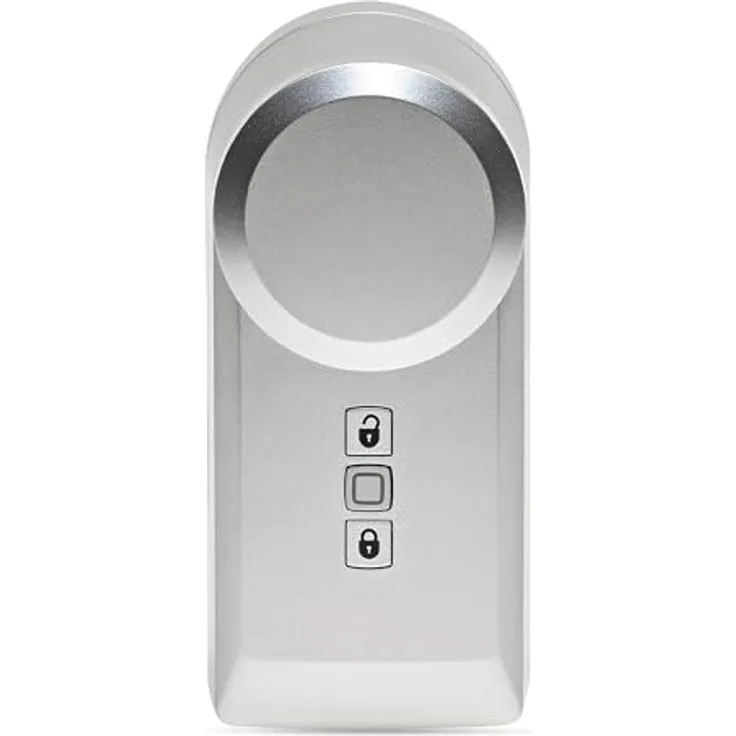 Homematic IP Smart Home Türschlossantrieb, silber, elektronisches nachrüstbares Türschloss mit App-Steuerung, Alexa & Google Assistant, 160556A0