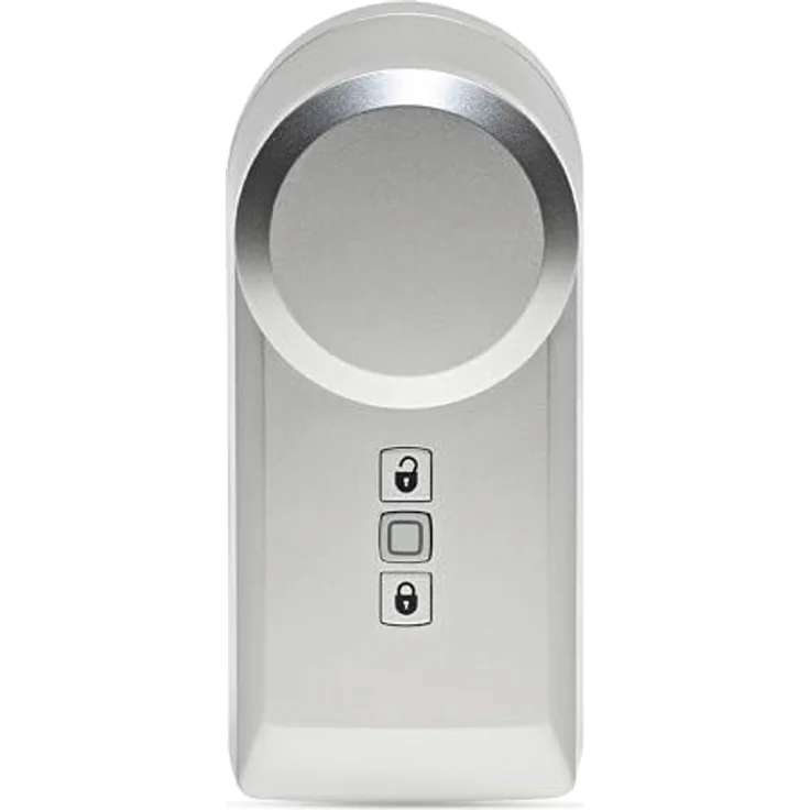 Homematic IP Smart Home Türschlossantrieb, silber, elektronisches nachrüstbares Türschloss mit App-Steuerung, Alexa & Google Assistant, 160556A0 – Bild 1