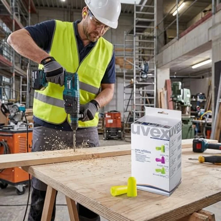 Gehörschutzstöpsel Uvex x-fit ohne Kordel 300 Paar – Bild 6