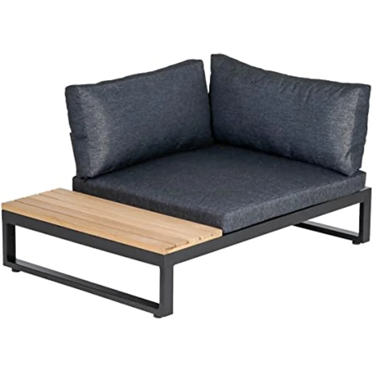 Greemotion Hundebett aus Aluminium mit Kissen und Ablagefläche, 100 x 45 x 70 cm, Schwarz – Bild 2