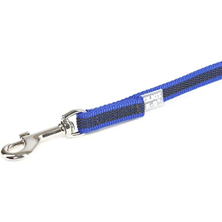 Julius-K9 Gummierte Leine mit Schlaufe Blau - Grau Grösse 3 (3, Hund), Halsband + Leine - Strapazierfähige Hundeleine mit Gummifasern – Bild 3