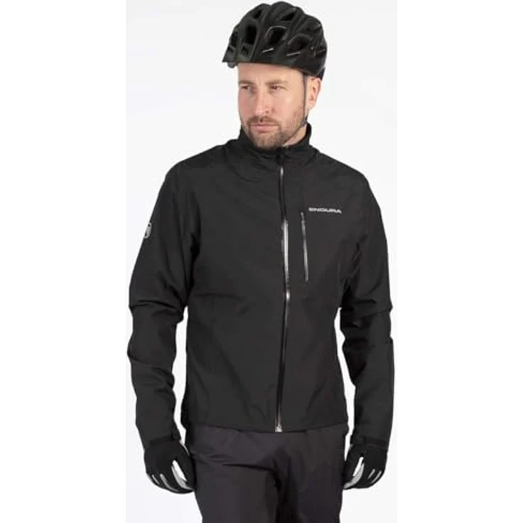 Endura Hummvee Jacket Herren schwarz größe L - Atmungsaktiv, wind- und wasserdicht, mit reflektierenden Elementen – Bild 6