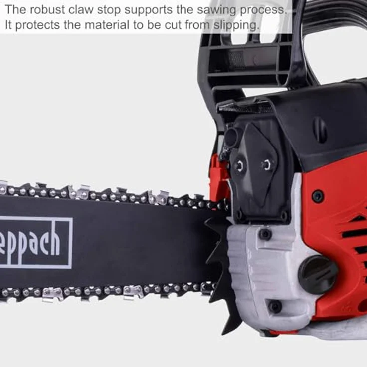 Scheppach CSP560S, Benzin-Kettensäge mit 2,3 kW Motor, 56 cm³ Hubraum, 22 m/s Kettengeschwindigkeit, 0,55 Liter Tankvolumen – Bild 8