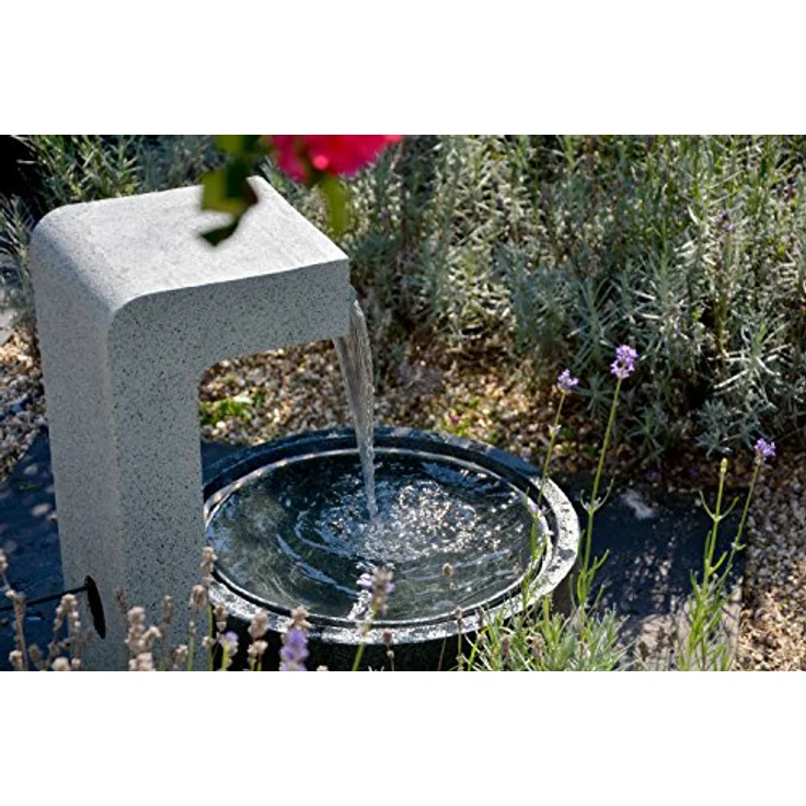 dobar Großer Design-Gartenbrunnen mit runder Schale 52 cm x 44 cm x 65 cm – Bild 7