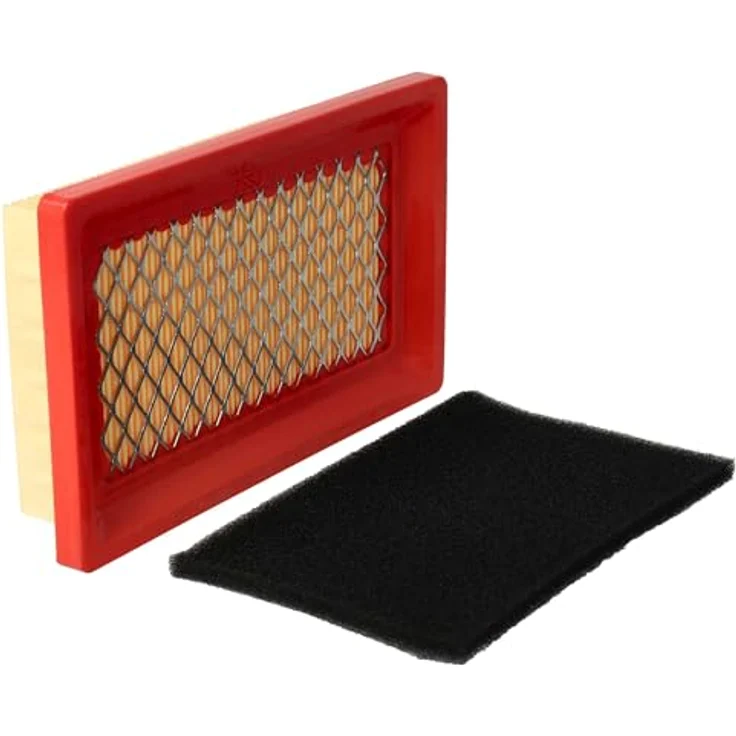 vhbw Luftfilter Set orange, schwarz passend für Rasenmäher Fleurelle BM 45 OHV – Bild 5