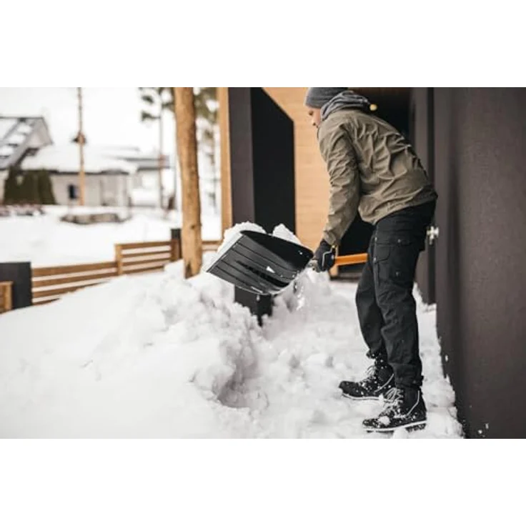 Fiskars X-Series Schneeschaufel, ergonomisch mit rutschfestem Griff und verstärktem Polymerblatt, kältebeständig bis -30ºC – Bild 4
