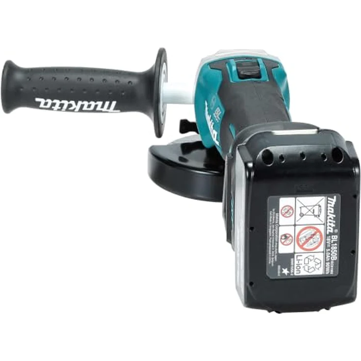 Makita DGA513ZJ Akku-Winkelschleifer, 18 V, Schwarz, Blau, Silber 125 mm Akku – Bild 4