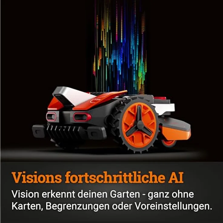 WORX Landroid Vision S250 Mähroboter WR202E, AI Rasenmäher ohne Begrenzungskabel, WLAN & Bluetooth, aktive Hindernisvermeidung, für Gärten bis 250 m² – Bild 4