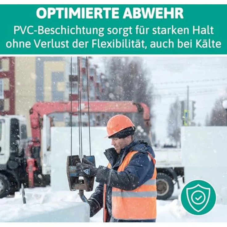 Ansell Activ ARMR 97631070, Arbeitshandschuh Größe 7, kältebeständig mit PVC-Beschichtung, 1 Paar – Bild 4