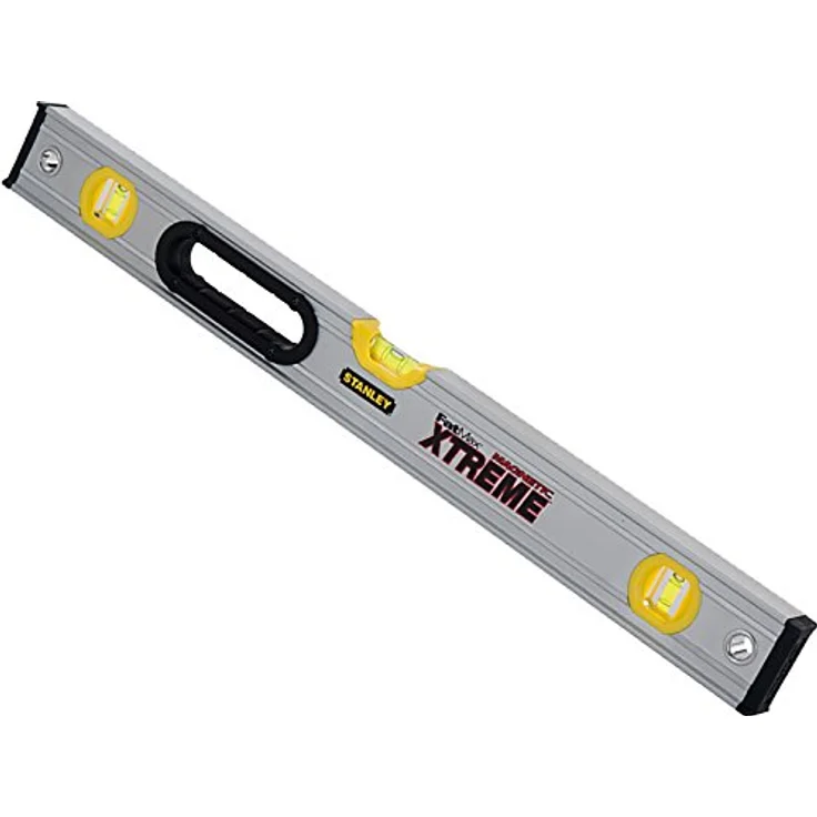 Stanley FatMax Wasserwaage Pro magnetisch (60 cm Länge, 1 vertikale Libelle, 1 horizontale Libelle Bi-Material) 0-43-625 – Bild 5