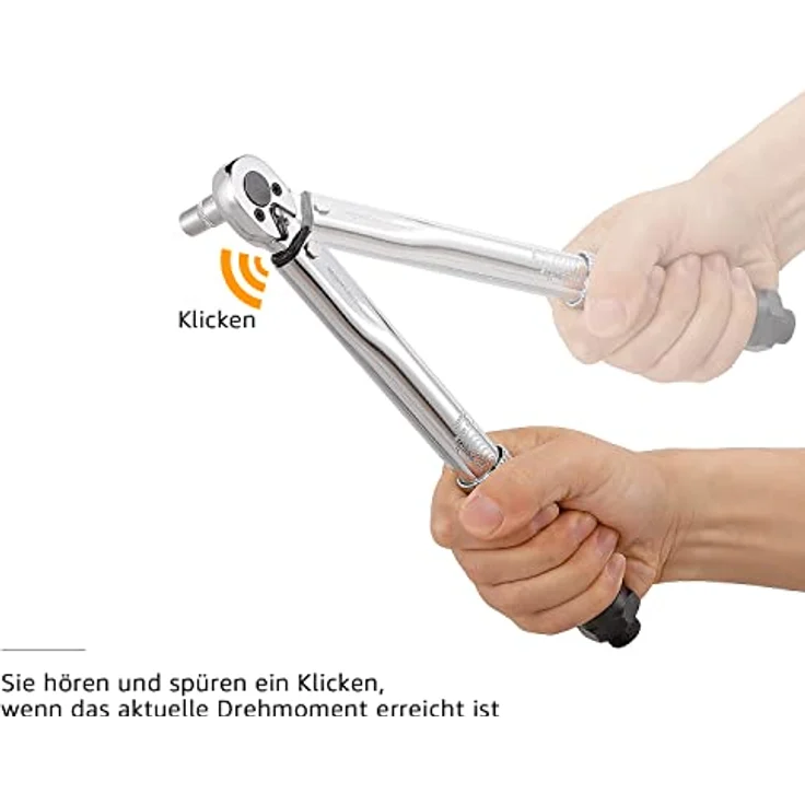 AmazonBasics Einrastender 1-4-Inch -Drehmomentschlüssel, 35-200 in.-lb, 3.95-22.5 Nm – Bild 3