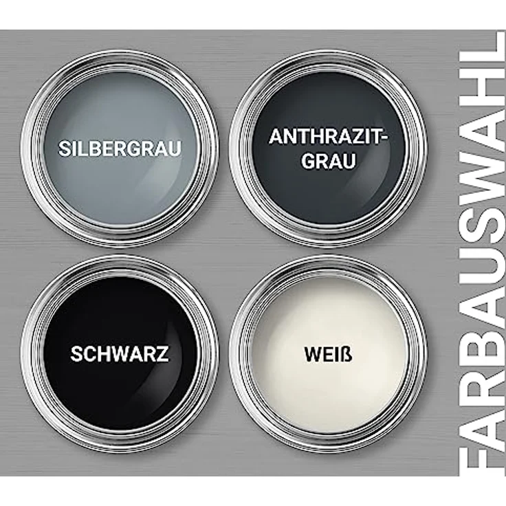 WO-WE Metallschutzlack W909, 4in1 Metalllack in Anthrazitgrau, 750ml - matt, Rostschutz, für innen und außen, hohe Haftung, strapazierfähig – Bild 2