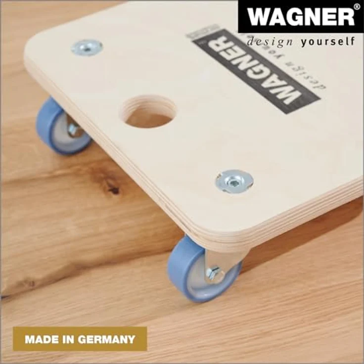 Transportroller aus Multiplexplatte, quadratisch, VE 2 Stk, Räder mit - Wagner – Bild 5