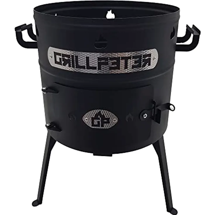 Grillpeter Utschak Nurlan Feuerofen für Kazan 10-12 Liter, 40 cm, feuerfest lackierter Stahl, autark und vielseitig
