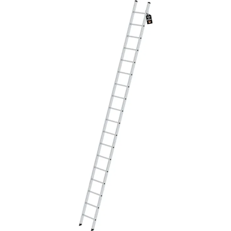 PROREGAL Sprossen-Anlegeleiter ohne Traverse | 18 Sprossen | Hohe Qualität & Sicherheit | Leiter, Teleskopleiter, Trittleiter, Bockleiter, Sprossen-Doppelleiter